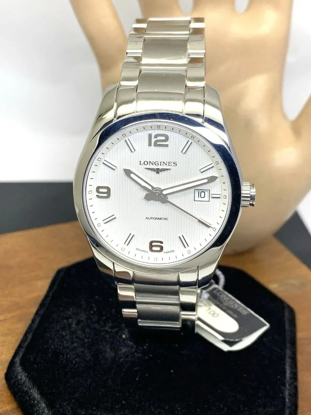 Longines Men's Watch L27854766 Conquest Swiss Automatic Silver Dial Steel 40mm